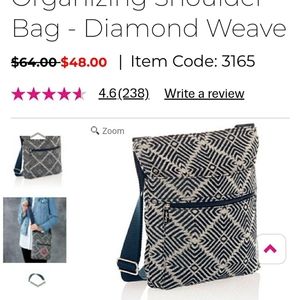 Thirty-one Organzing Shoulder Bag- diamond weave